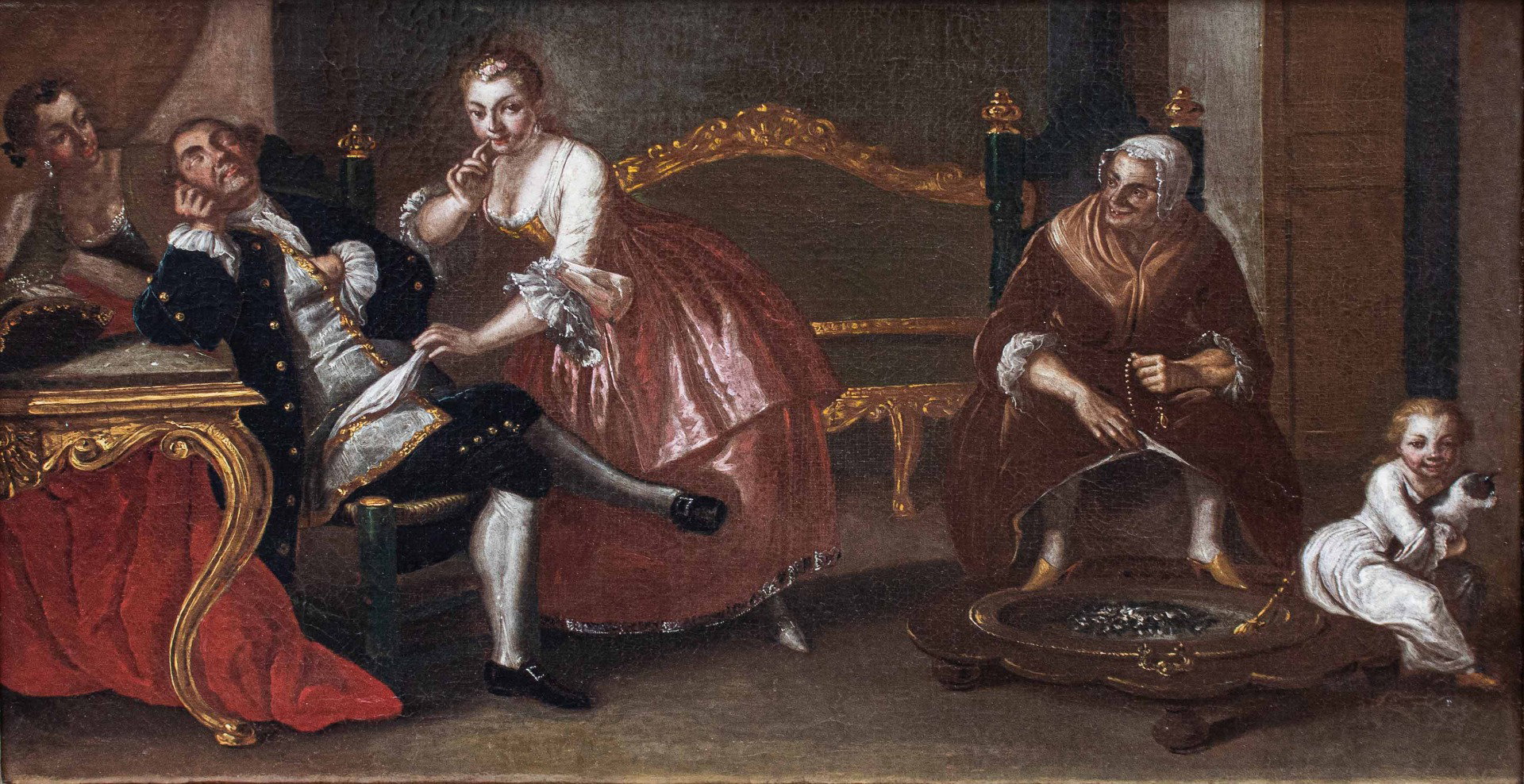 Master of Reflections, second half of the 18th century, genre scene